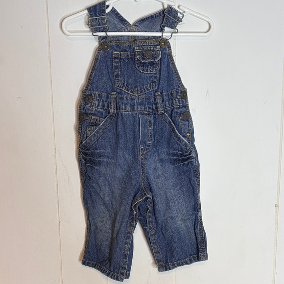 Guess Kids Classic Blue Overalls - Picture 1 of 4
